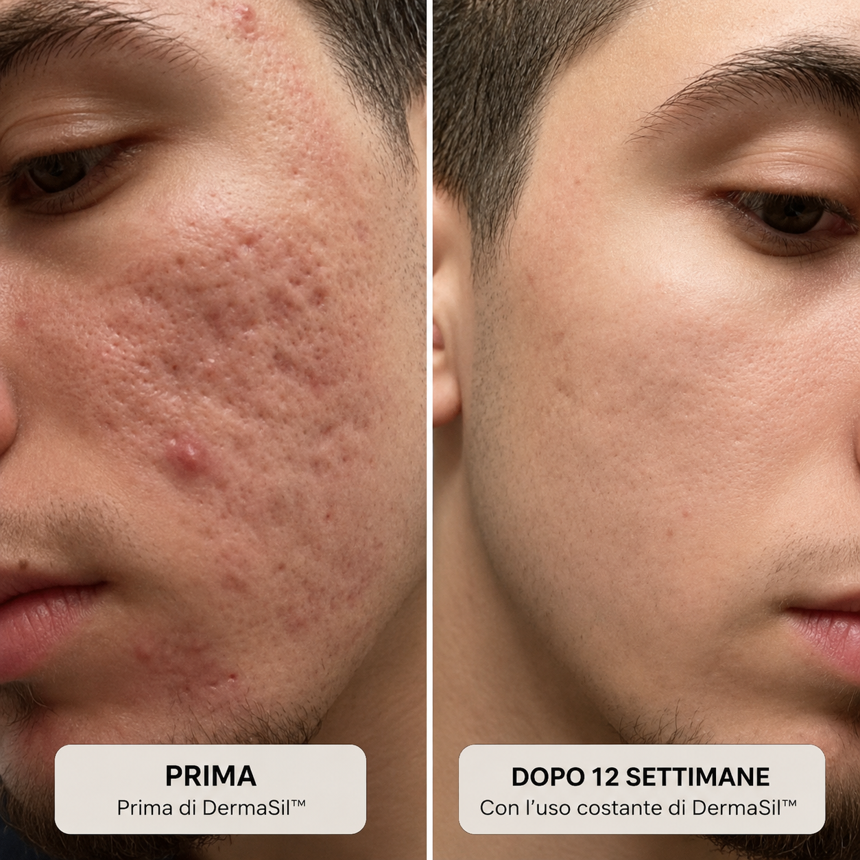 DermaSil™ | Stick al Silicone per Cicatrici da Acne e Pelle Irregolare